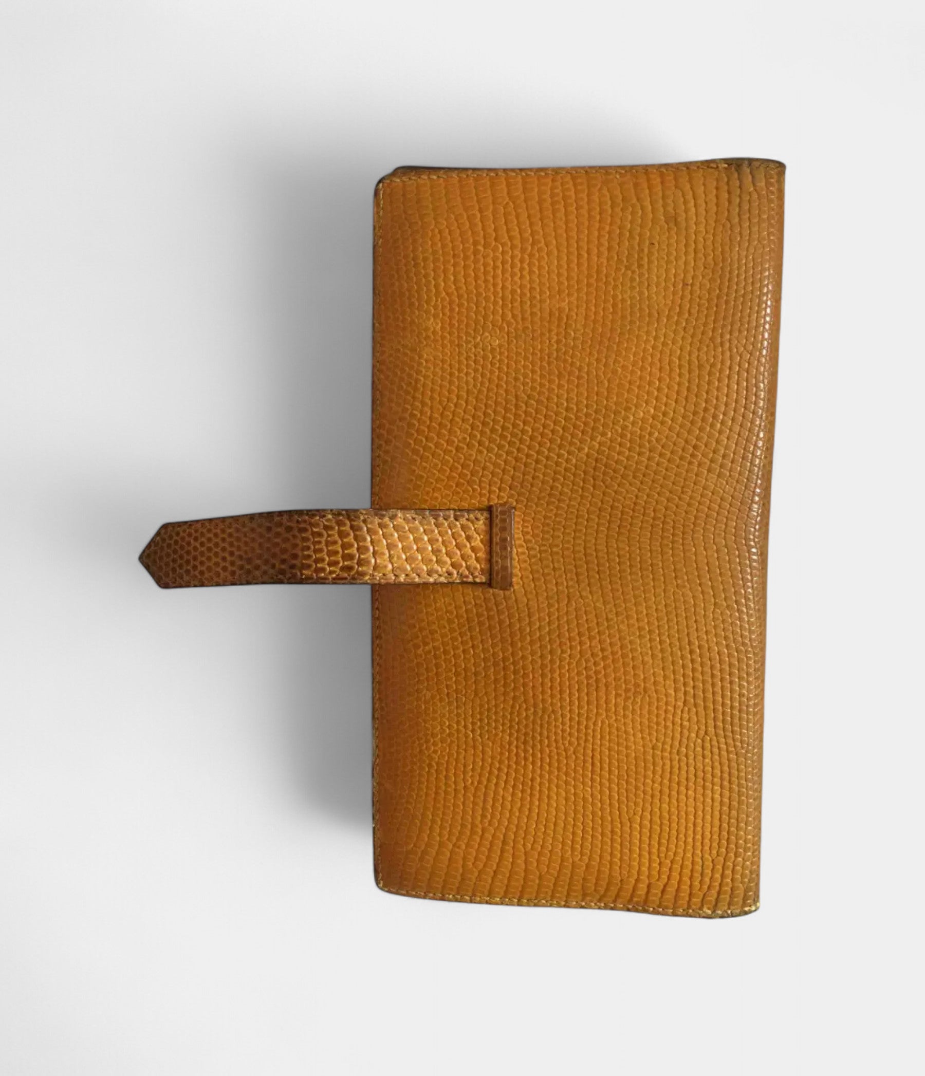 HMBéarn Wallet in Orange Lizard Leather