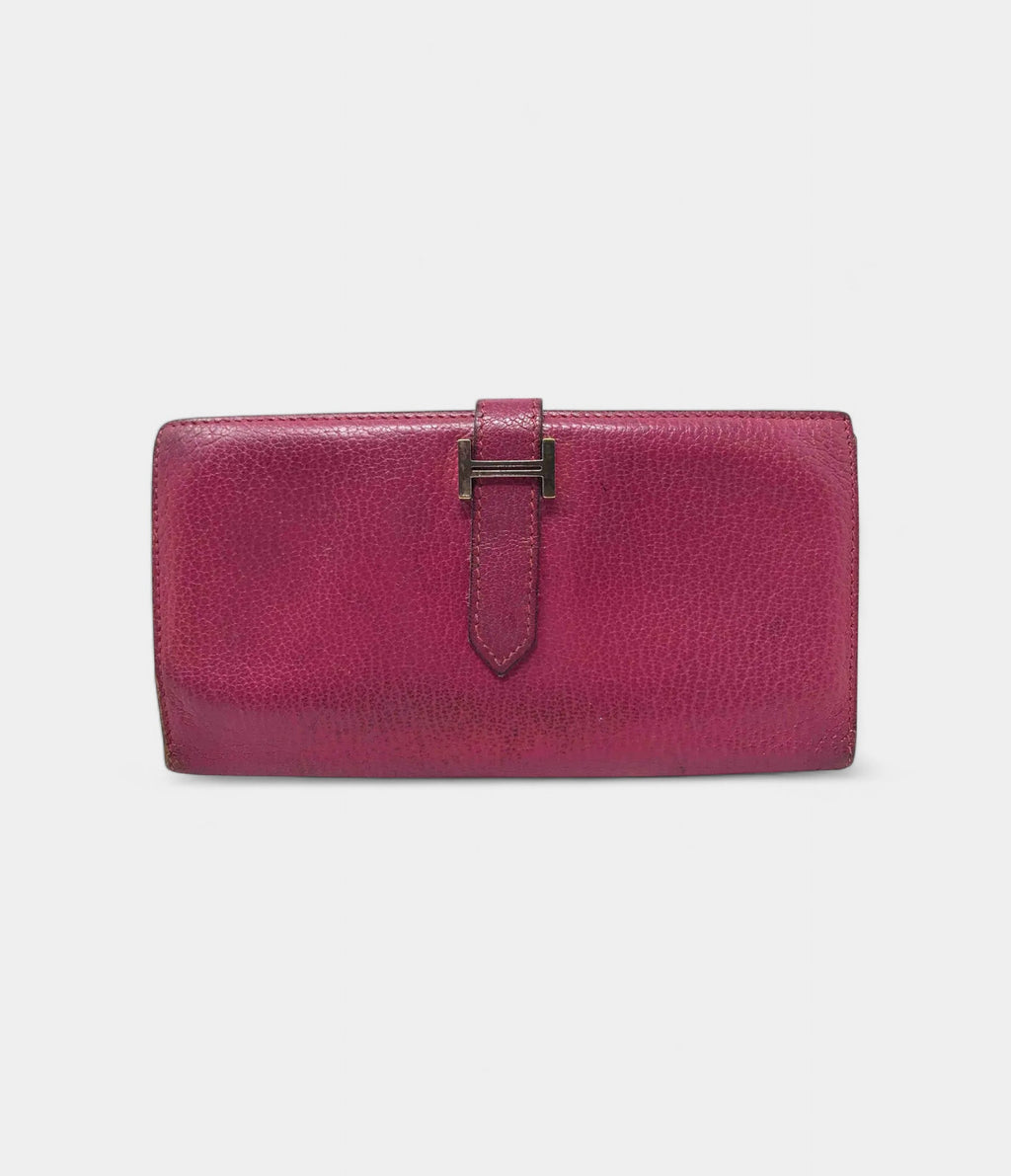 HMBéarn Wallet in Pink Leather