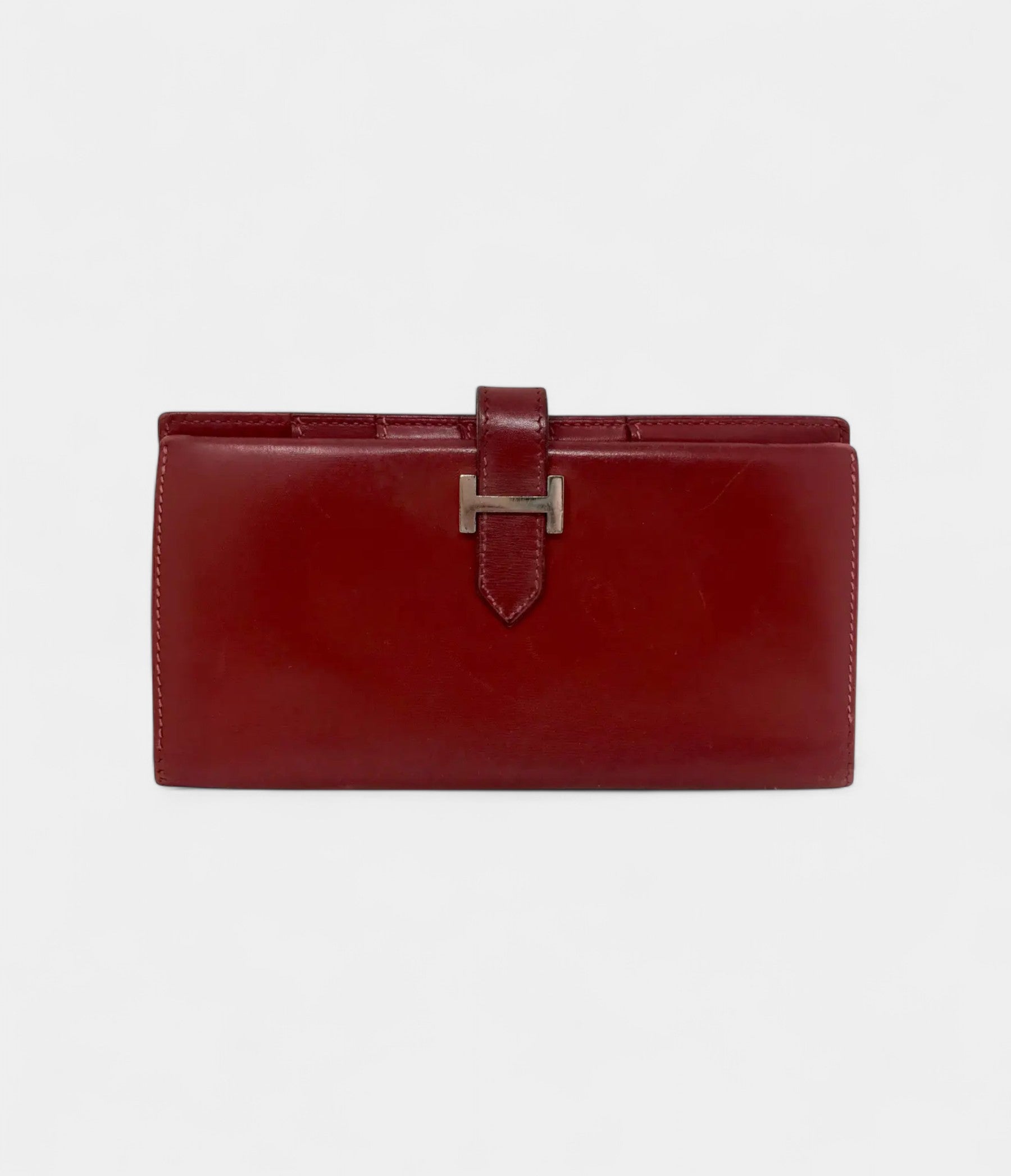 HMBéarn Wallet in Red Leather