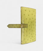 HMBéarn Wallet in Yellow Ostrich Leather