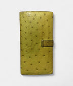 HMBéarn Wallet in Yellow Ostrich Leather