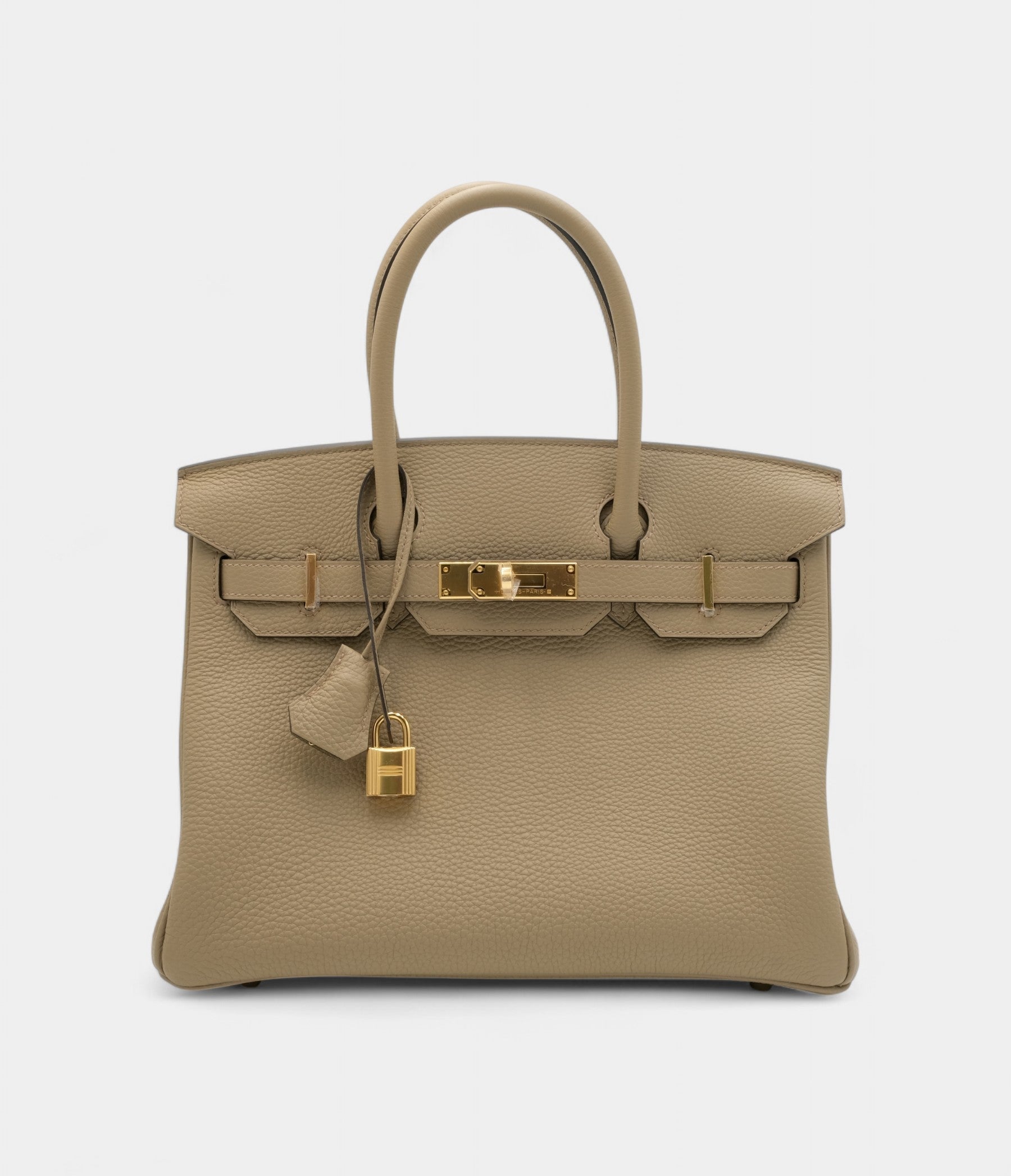 HMBeige Marfa Togo BK 25 Gold Hardware