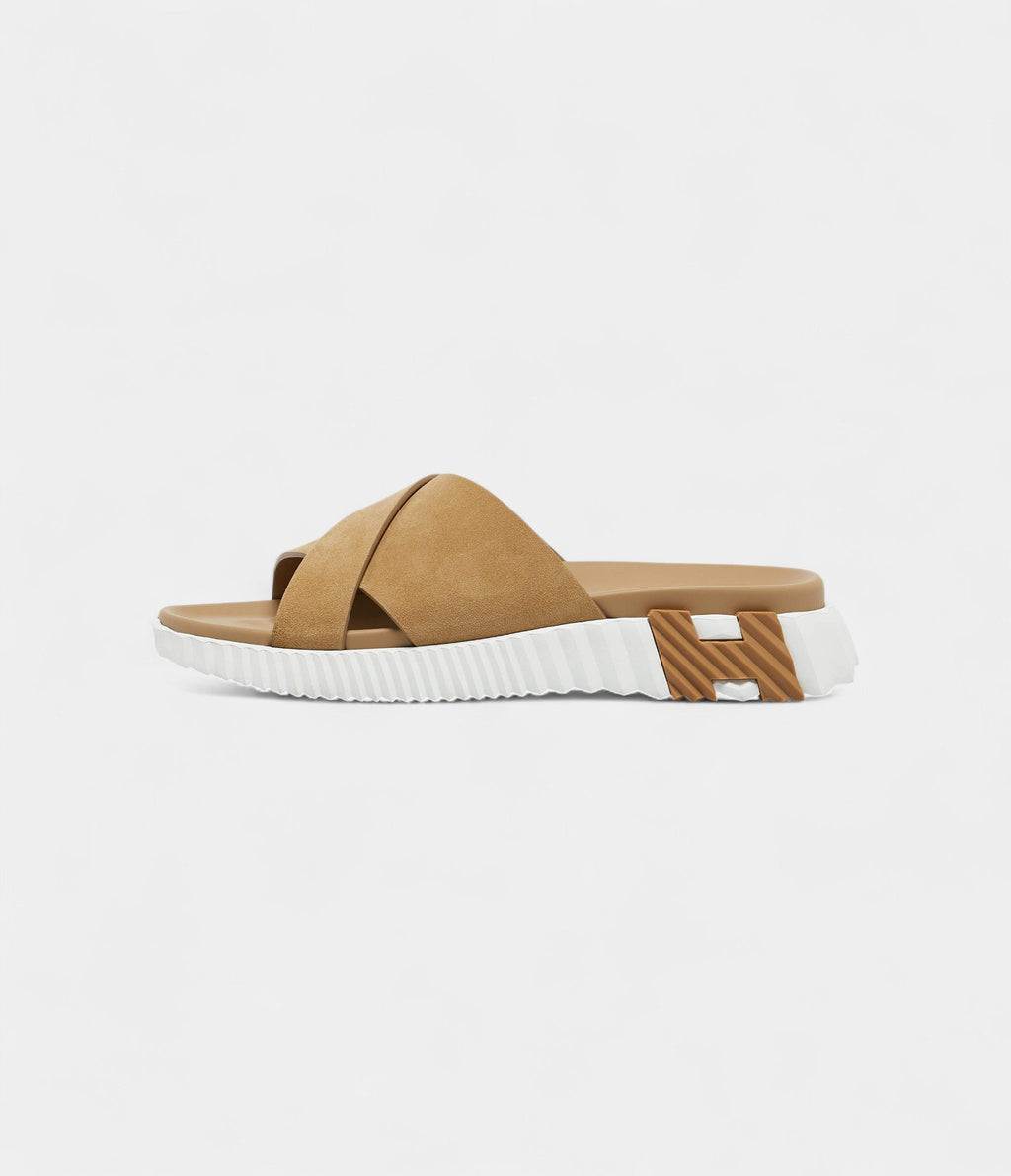 HMBeige Suede Infra Sandals 44 EU