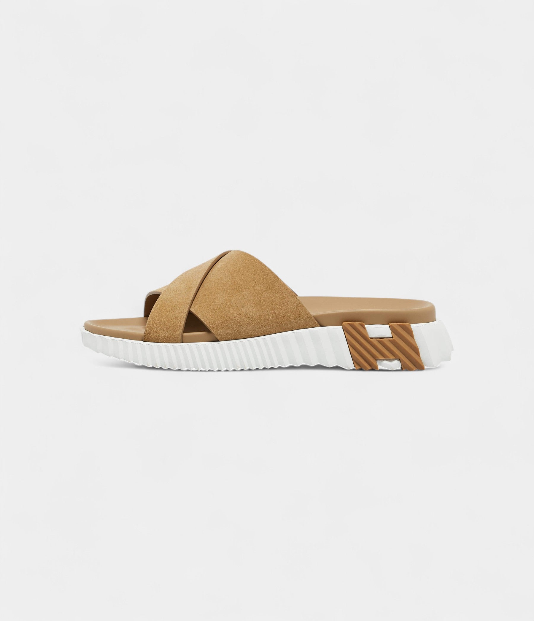 HMBeige Suede Infra Sandals 44 EU