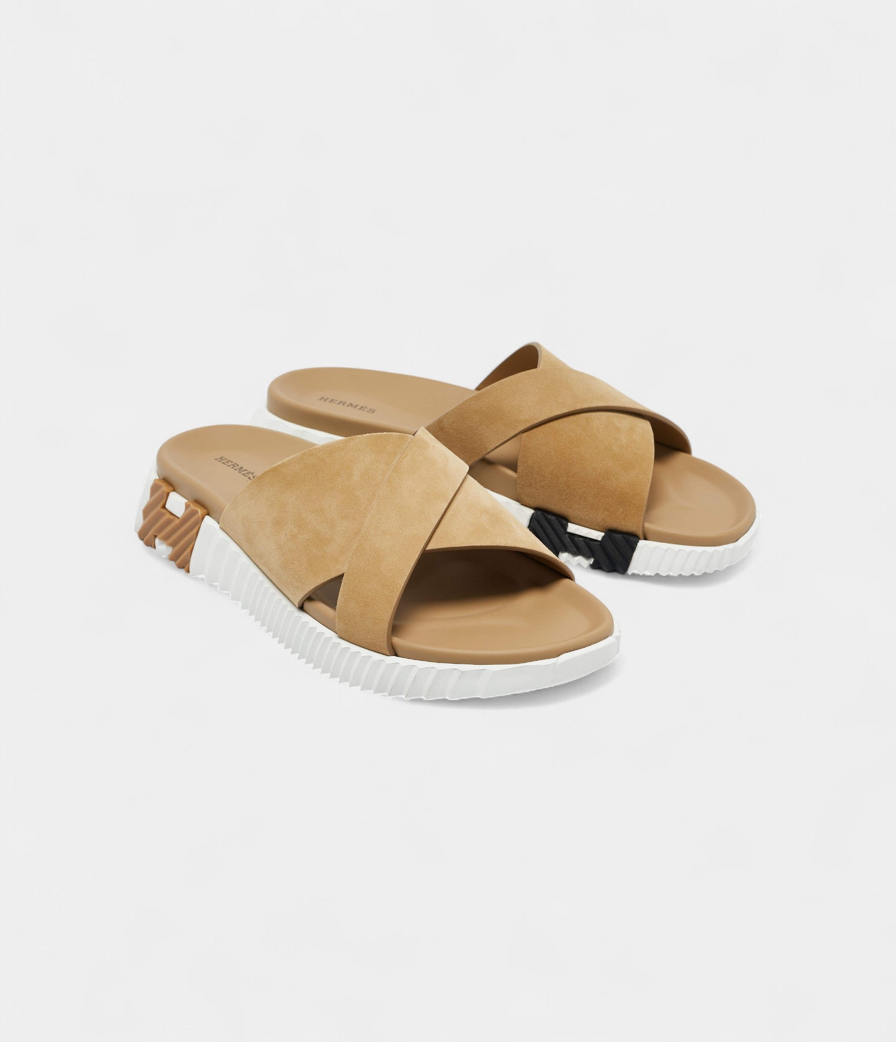 HMBeige Suede Infra Sandals 44 EU