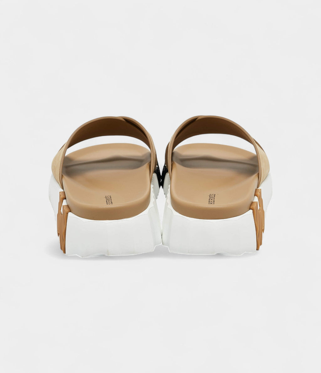 HMBeige Suede Infra Sandals 44 EU