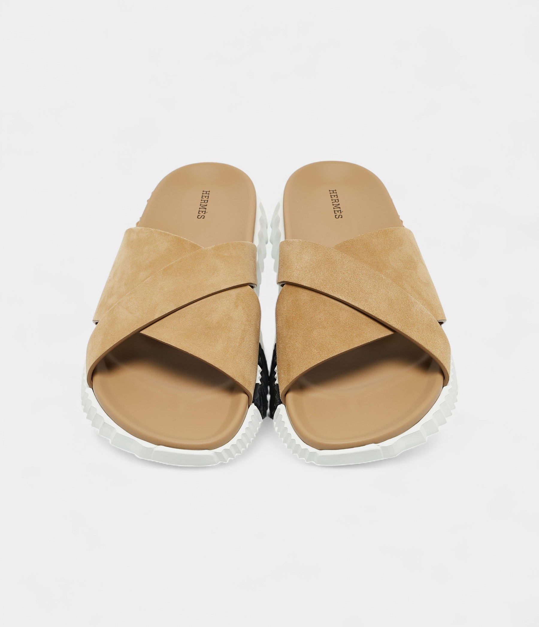 HMBeige Suede Infra Sandals 44 EU