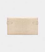 HMBeton Matte Alligator Kelly Wallet Palladium Hardware