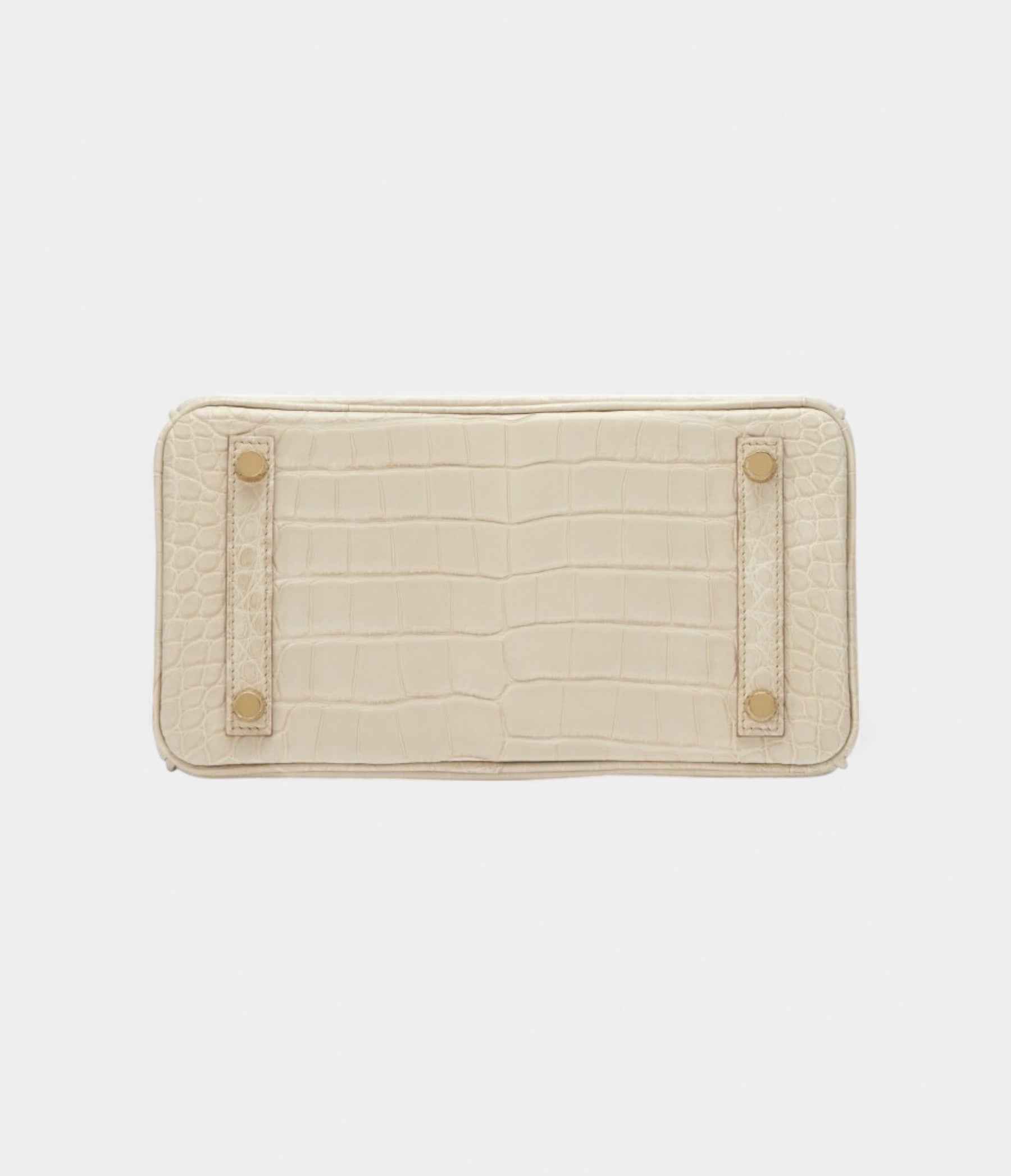 HMBeton Matte Mississippiensis Alligator BK 25 Gold Hardware