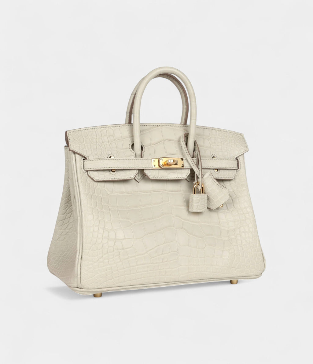 HM BK 25 Beton Matte Alligator Gold Hardware