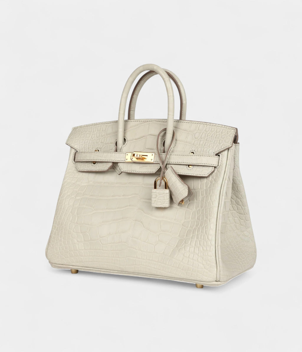 HM BK 25 Beton Matte Alligator Gold Hardware