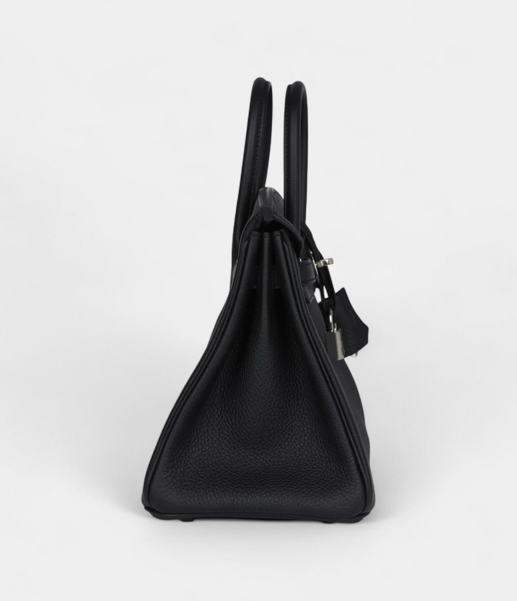 HM BK 25 Black Togo Palladium Hardware