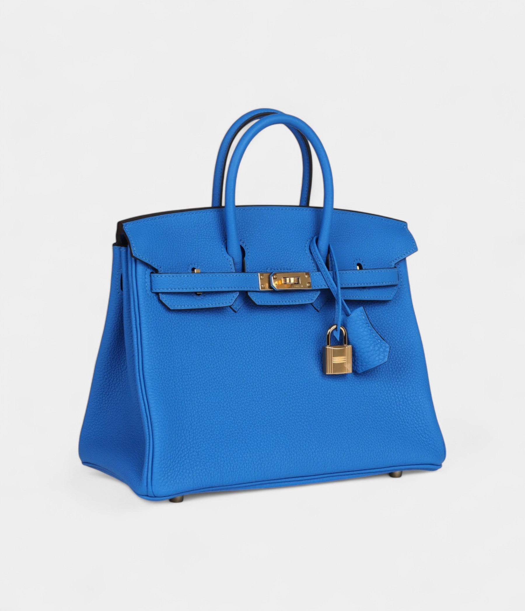 HM BK 25 Bleu Hydra Togo Gold Hardware