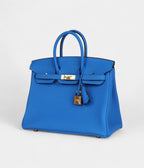 HM BK 25 Bleu Hydra Togo Gold Hardware