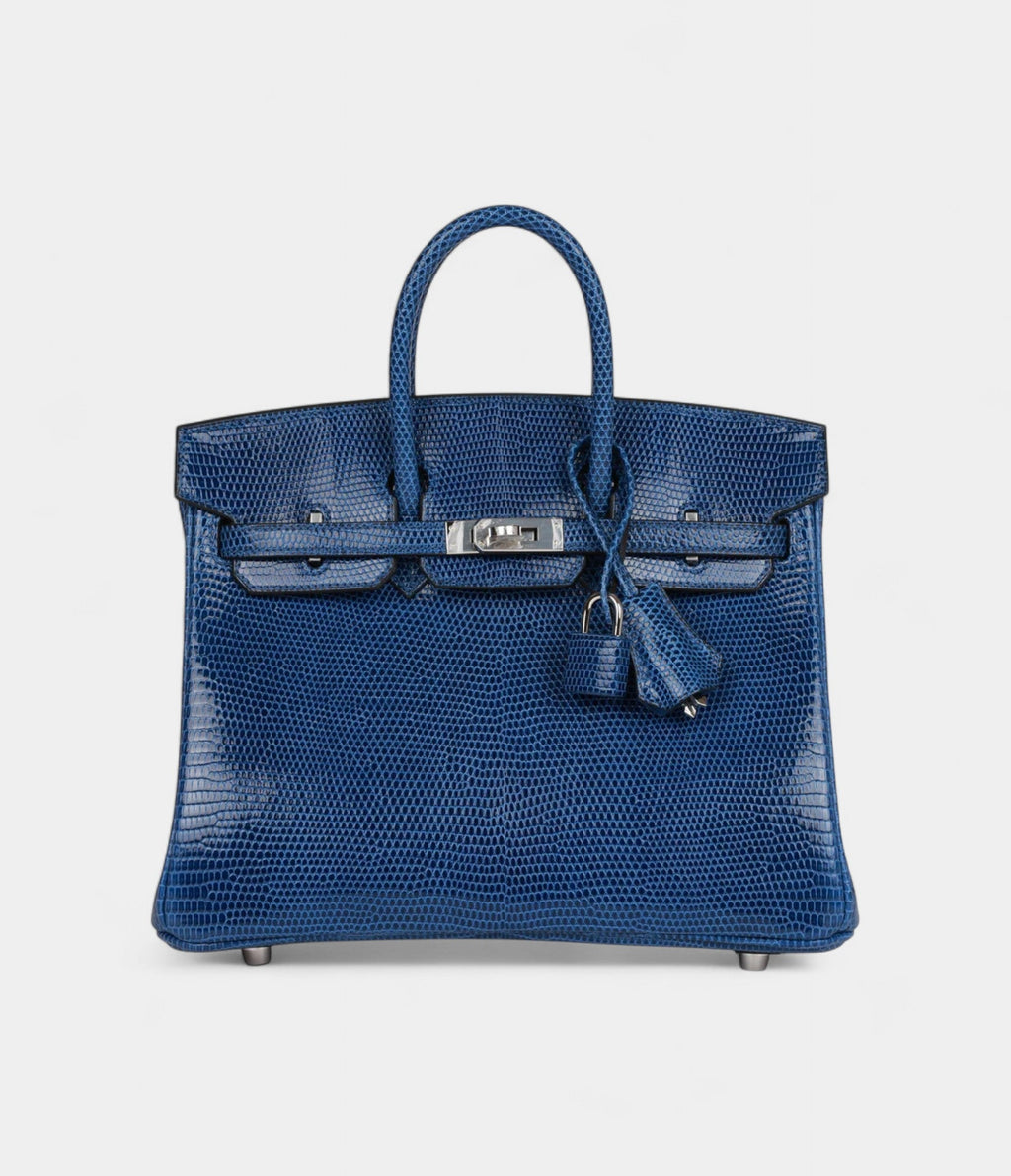 HM BK 25 Bleu Saphir Lizard Palladium Hardware