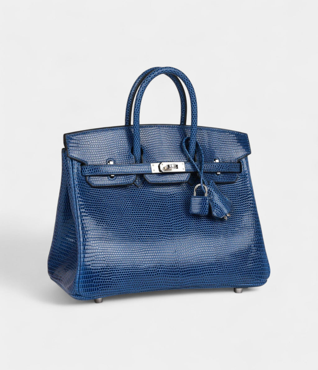 HM BK 25 Bleu Saphir Lizard Palladium Hardware