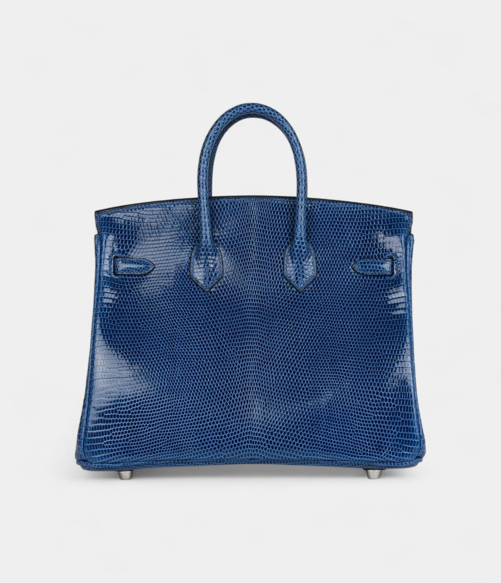 HM BK 25 Bleu Saphir Lizard Palladium Hardware