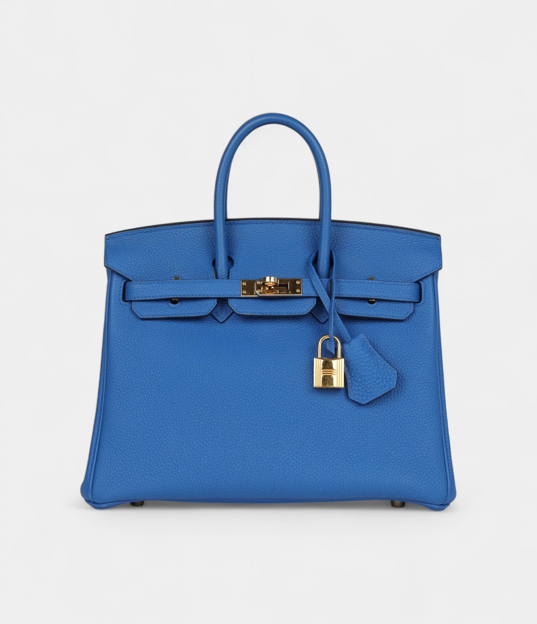HM BK 25 Bleu Zellige Togo Gold Hardware