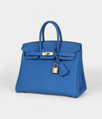 HM BK 25 Bleu Zellige Togo Gold Hardware