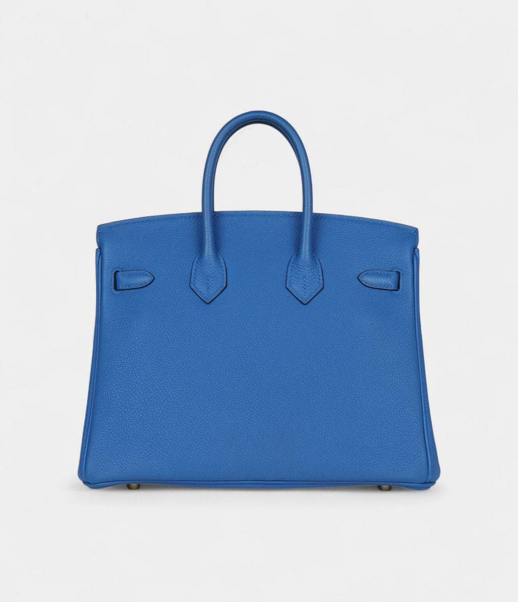 HM BK 25 Bleu Zellige Togo Gold Hardware