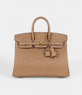 HM BK 25 Chai Matte Alligator Gold Hardware