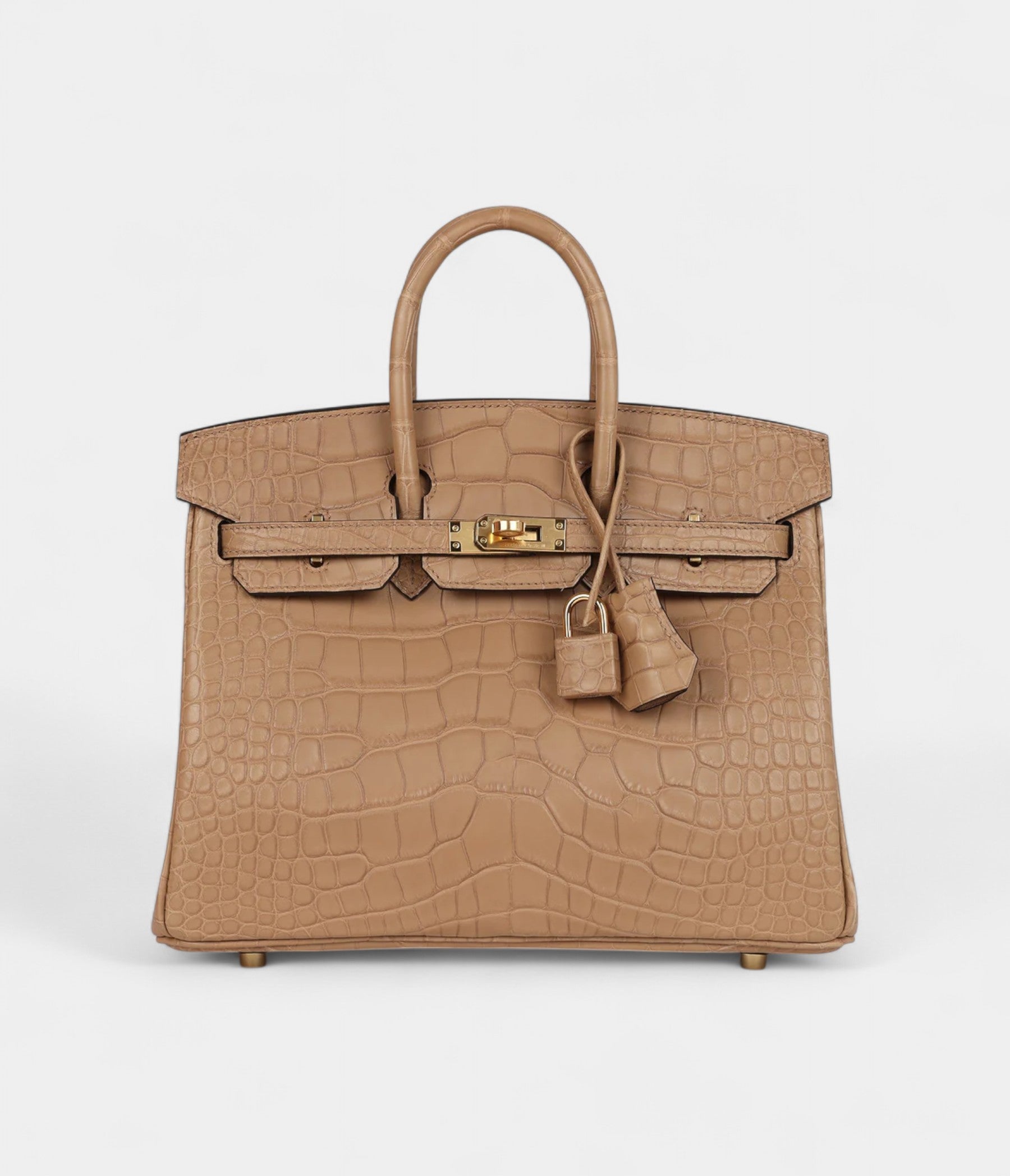 HM BK 25 Chai Matte Alligator Gold Hardware