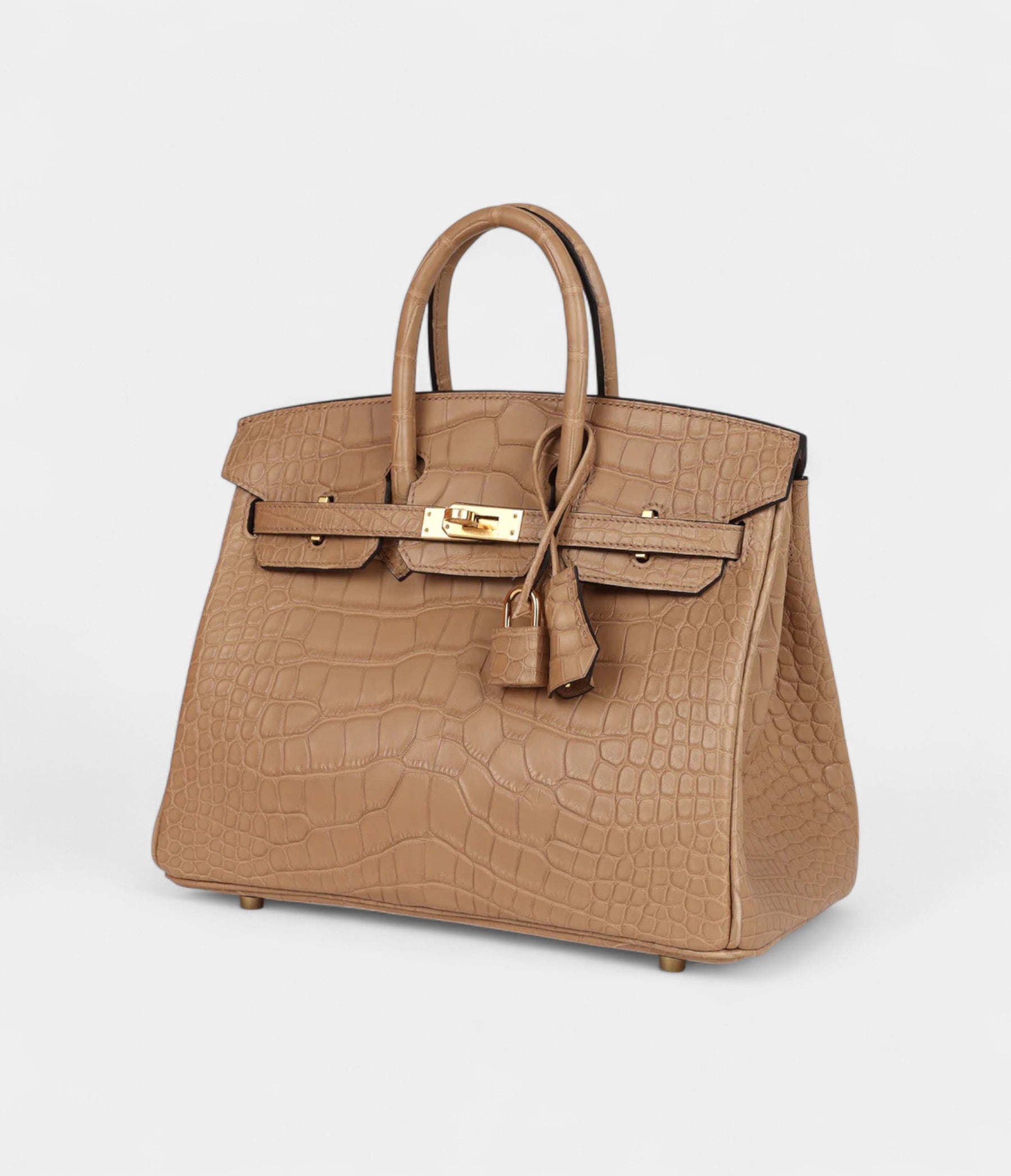 HM BK 25 Chai Matte Alligator Gold Hardware