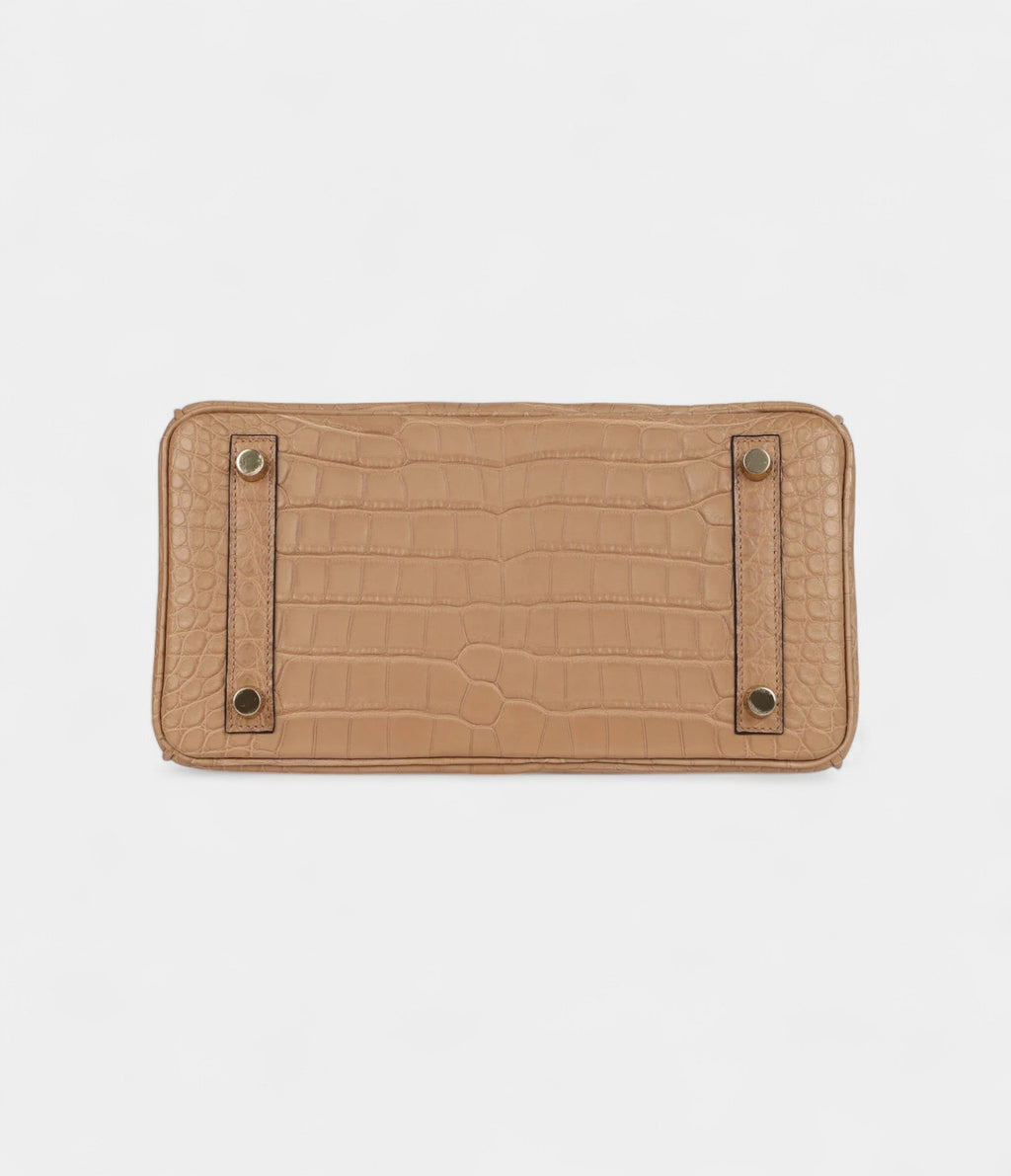 HM BK 25 Chai Matte Alligator Gold Hardware