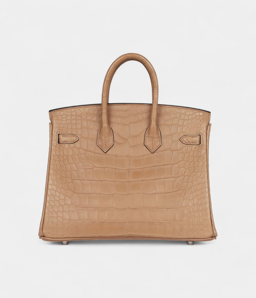 HM BK 25 Chai Matte Alligator Palladium Hardware