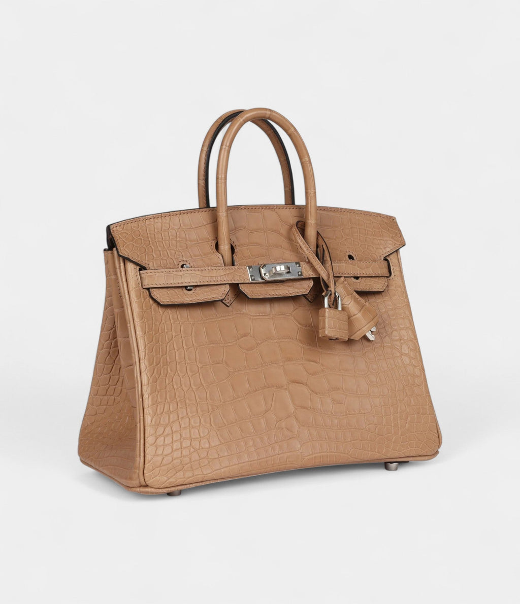 HM BK 25 Chai Matte Alligator Palladium Hardware