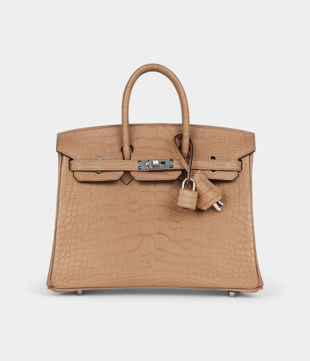 HM BK 25 Chai Matte Alligator Palladium Hardware