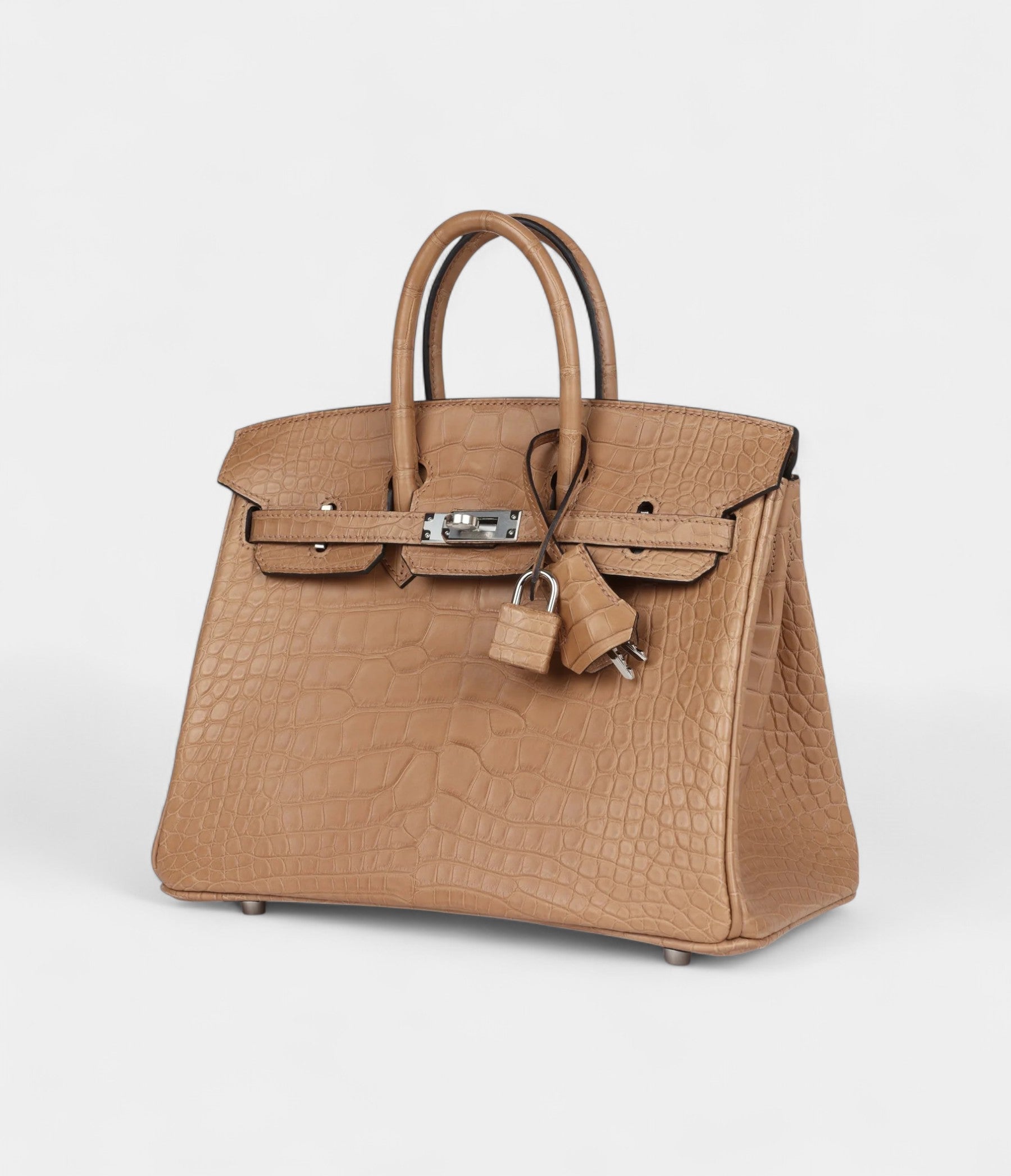 HM BK 25 Chai Matte Alligator Palladium Hardware