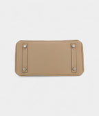 HM BK 25 Cm Handbag In Beige Marfa Togo Leather