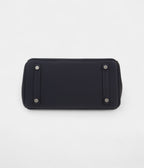 HM BK 25 Cm Handbag In Dark Blue Togo Leather