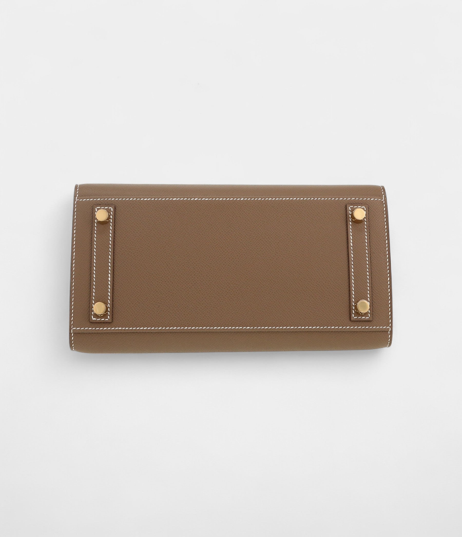 HM BK 25 Cm Handbag In Etoupe Epsom Leather