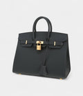 HM BK 25 Cm Handbag In Gris Misty Epsom Leather