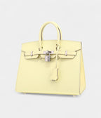 HM BK 25 Cm Handbag In Jaune Milton Epsom Leather