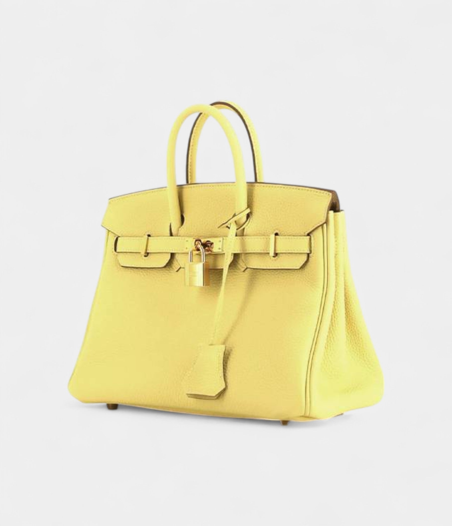 Hermes BK 25 Cm Handbag In Jaune Poussin Togo Leather