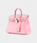 HM BK 25 Cm Handbag In Rose Confetti Swift Leather
