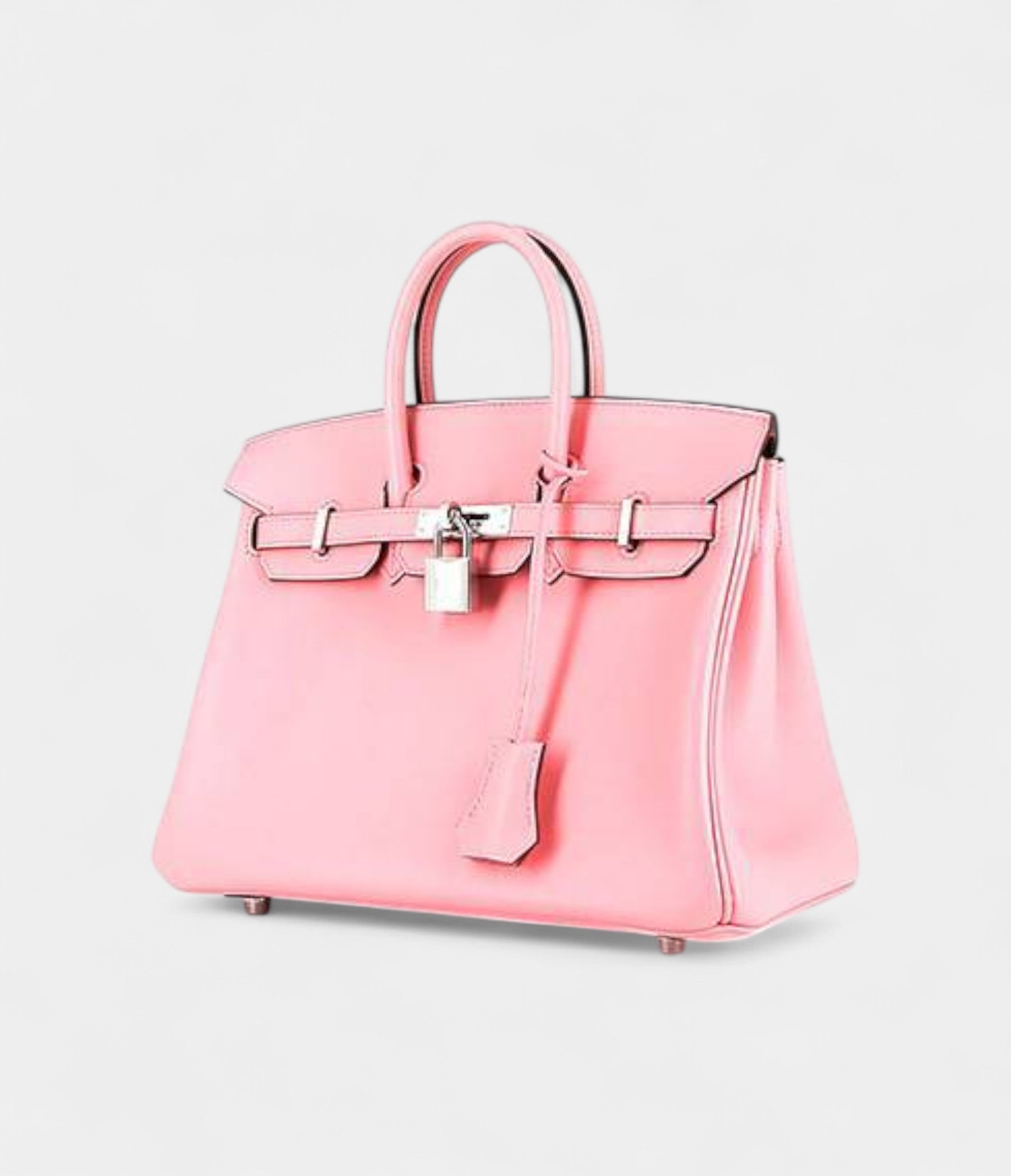 HM BK 25 Cm Handbag In Rose Confetti Swift Leather
