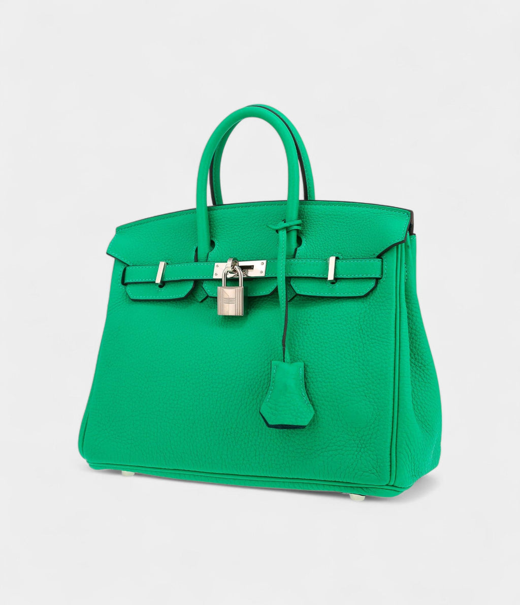 HM BK 25 Cm Handbag In Vert Menthe Swift Leather