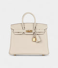 HM BK 25 Craie Togo Gold Hardware
