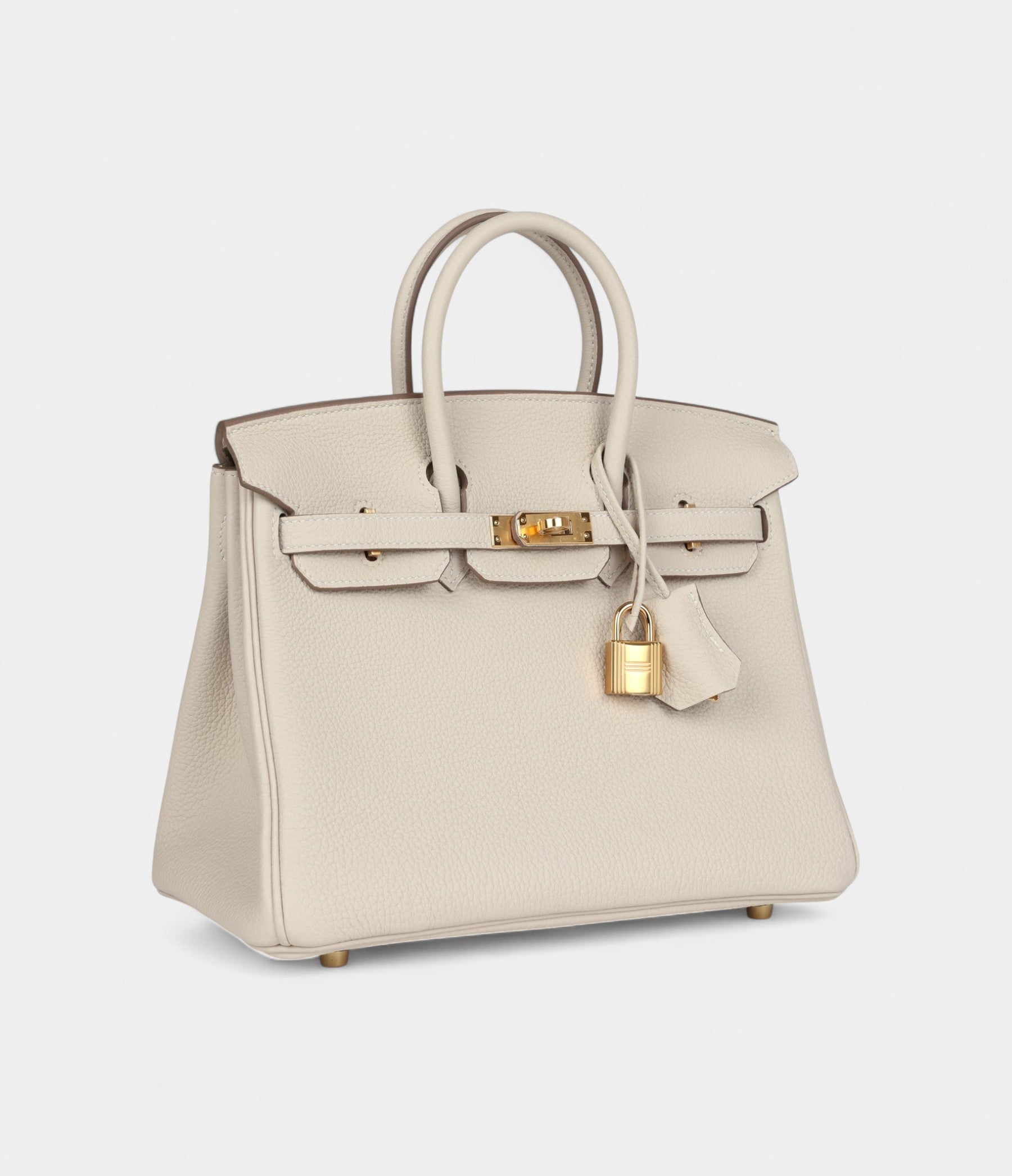 HM BK 25 Craie Togo Gold Hardware