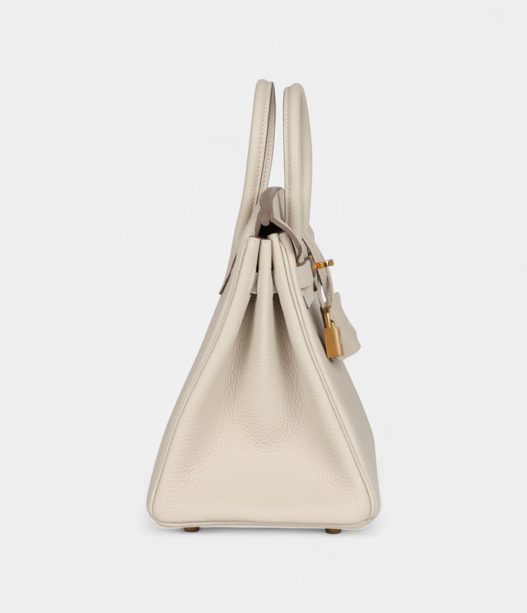 HM BK 25 Craie Togo Gold Hardware