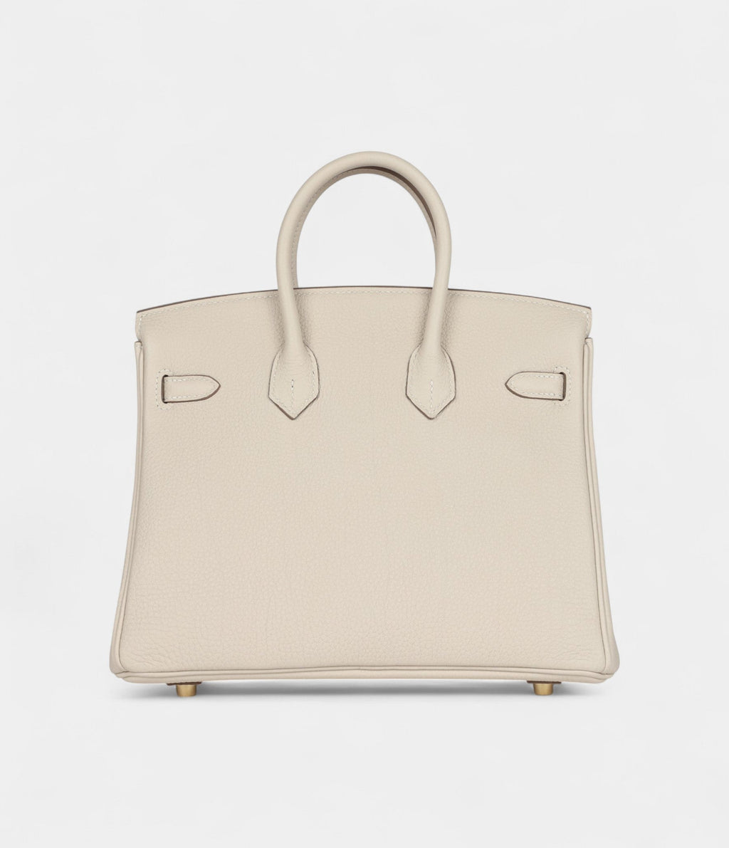 HM BK 25 Craie Togo Gold Hardware
