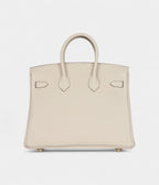 HM BK 25 Craie Togo Gold Hardware