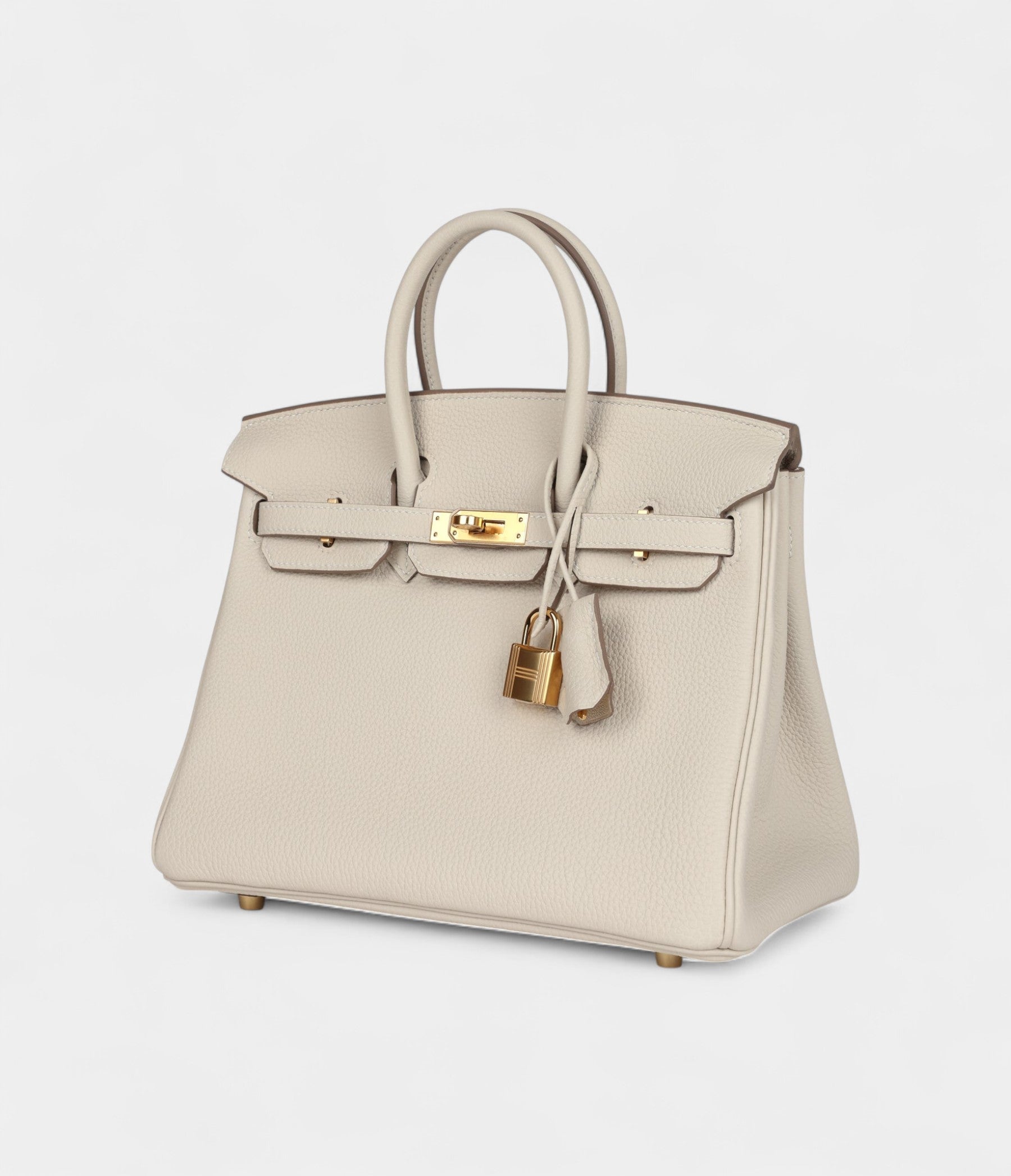 HM BK 25 Craie Togo Gold Hardware