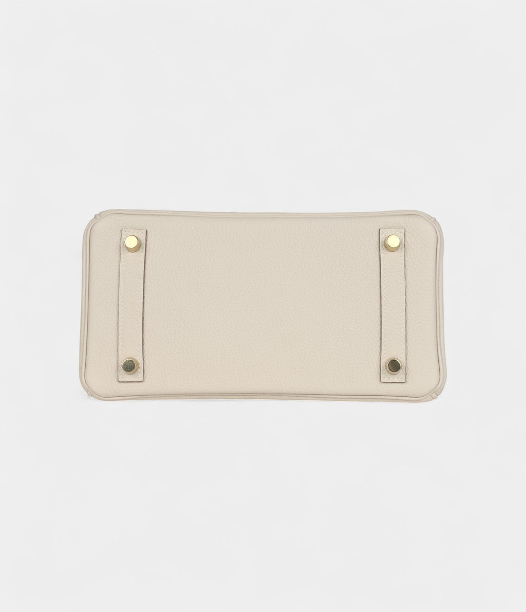 HM BK 25 Craie Togo Gold Hardware