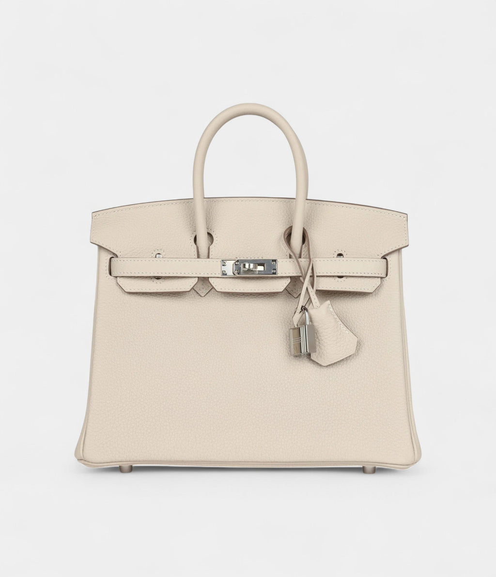 HM BK 25 Craie Togo Palladium Hardware