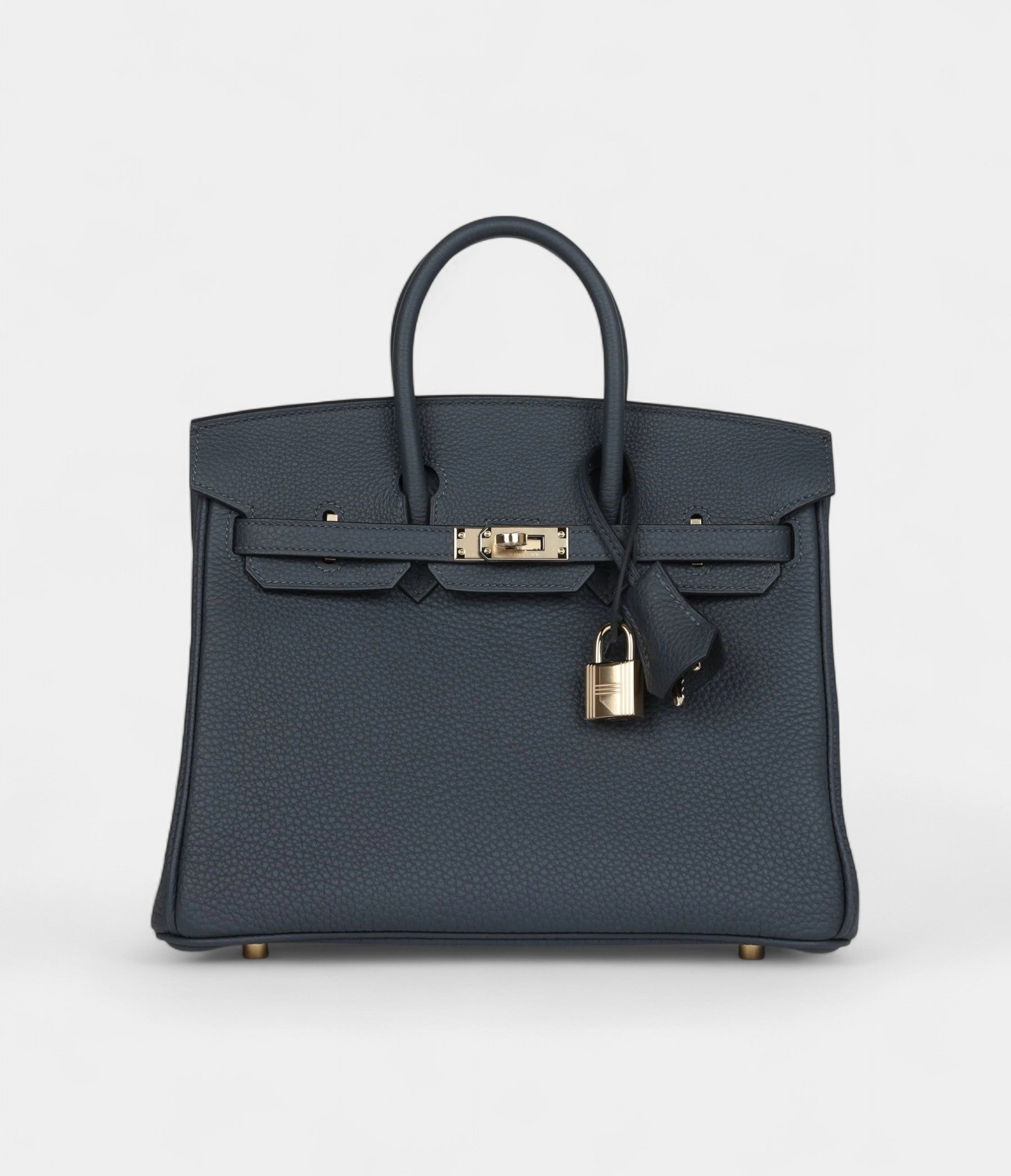 HM BK 25 Gris Misty Togo Permabrass Hardware